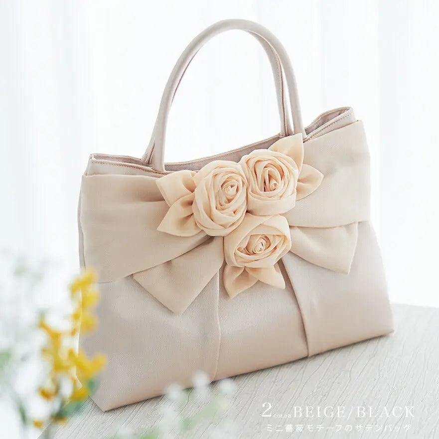 バッグ結婚式パーティーバッグサブバッグフォーマルハンドバッグお呼ばれ入園式卒園式入学式卒業式シンプル/サテン/大きめ