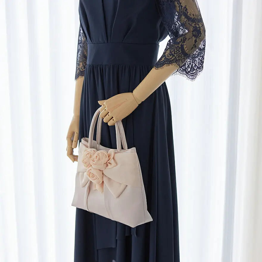 バッグ結婚式パーティーバッグサブバッグフォーマルハンドバッグお呼ばれ入園式卒園式入学式卒業式シンプル/サテン/大きめ