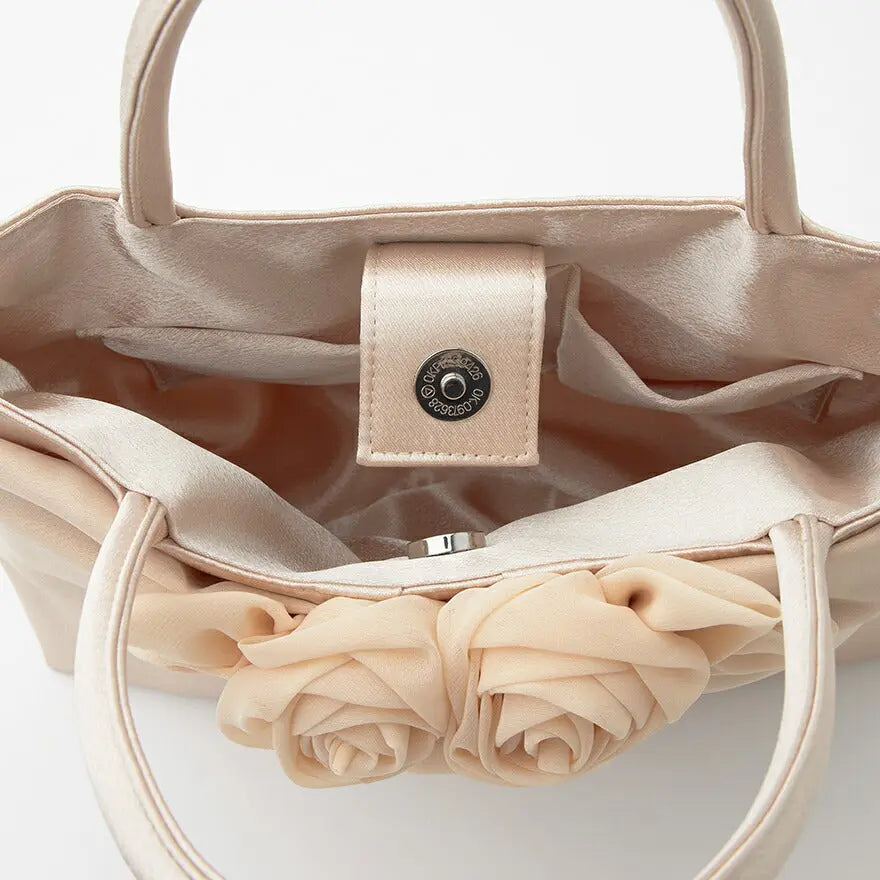 バッグ結婚式パーティーバッグサブバッグフォーマルハンドバッグお呼ばれ入園式卒園式入学式卒業式シンプル/サテン/大きめ