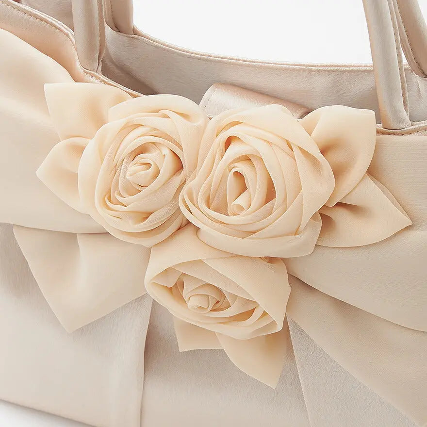 バッグ結婚式パーティーバッグサブバッグフォーマルハンドバッグお呼ばれ入園式卒園式入学式卒業式シンプル/サテン/大きめ