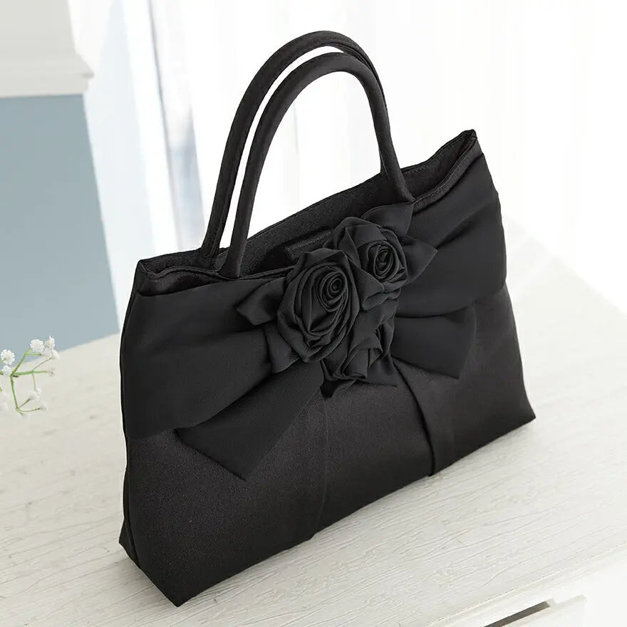 バッグ結婚式パーティーバッグサブバッグフォーマルハンドバッグお呼ばれ入園式卒園式入学式卒業式シンプル/サテン/大きめ