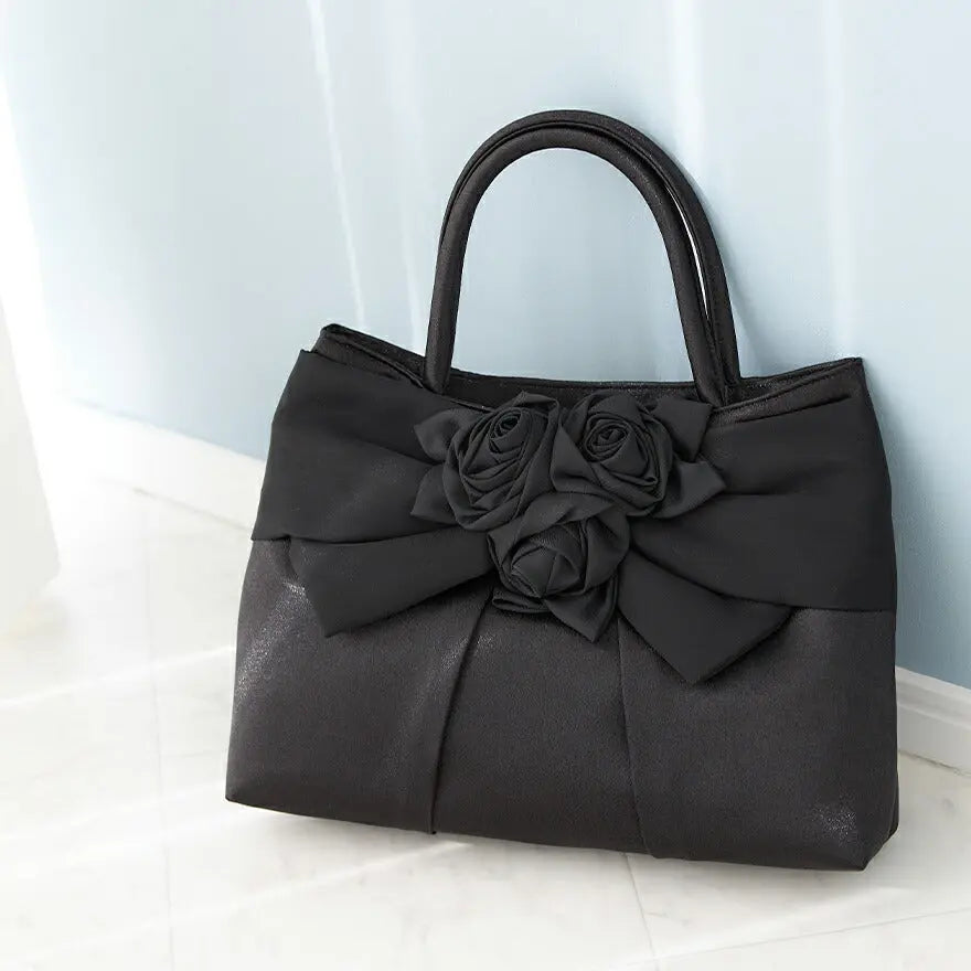 バッグ結婚式パーティーバッグサブバッグフォーマルハンドバッグお呼ばれ入園式卒園式入学式卒業式シンプル/サテン/大きめ