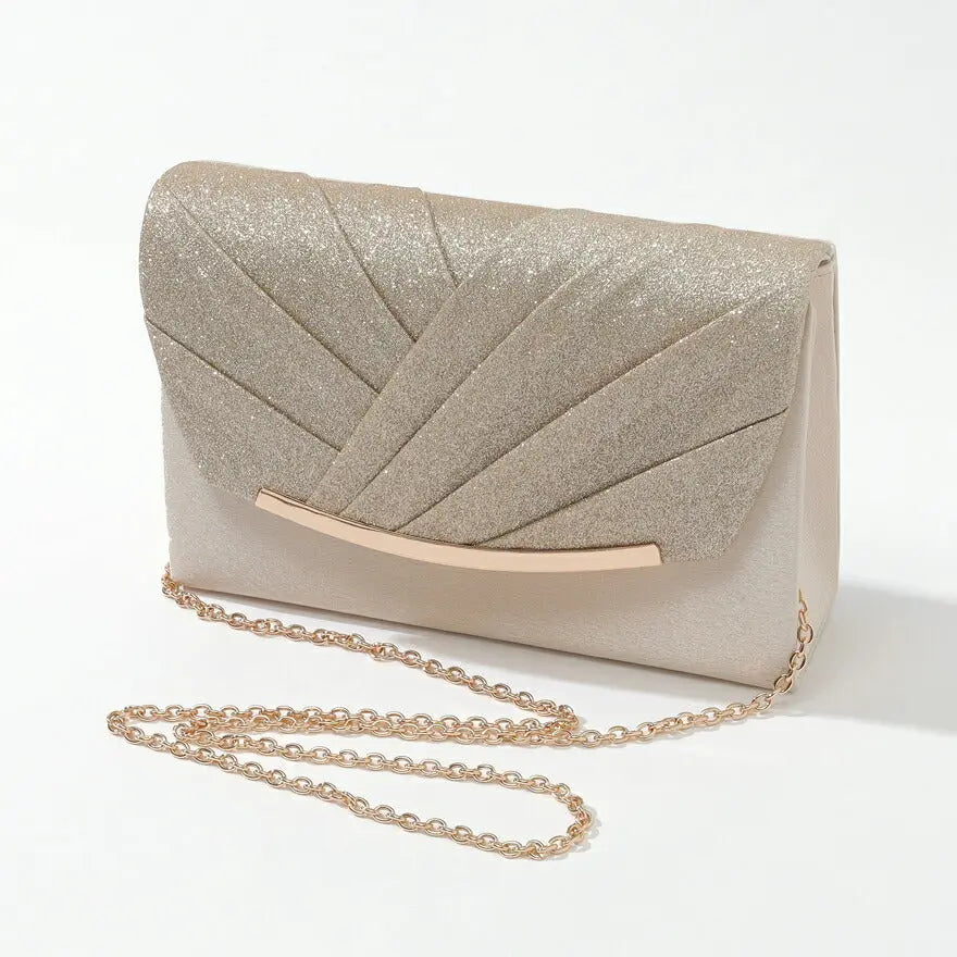 パーティーバッグ結婚式バッグレディース秋冬ビーズ刺しゅう/フェイクパール/ビーズ/スパンコール/コンパクト/2WAY小さめ