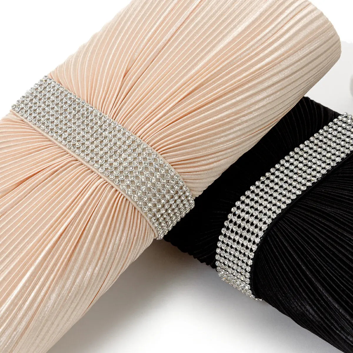 パーティーバッグ謝恩会二次会バッグ同窓会レディース秋冬ビジューベージュ/シルバー/ブラック大きめサイズ