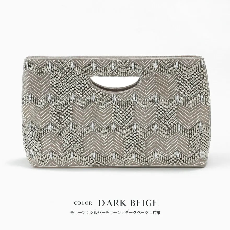 パーティーバッグ結婚式バッグお呼ばれ謝恩会二次会レディース秋冬ショルダーグレー大きめサイズ