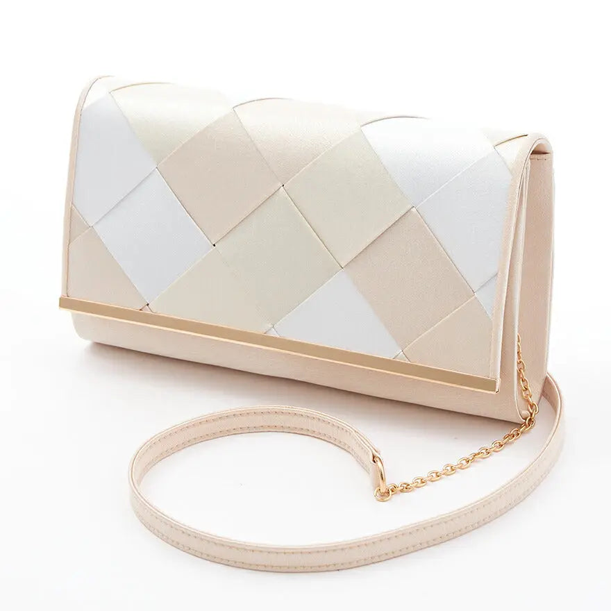 パーティーバッグ 結婚式 バッグ お呼ばれ 謝恩会 二次会 レディース 春夏 ショルダー グレー 大きめサイズ パーティードレス通販TwinkleGIrls