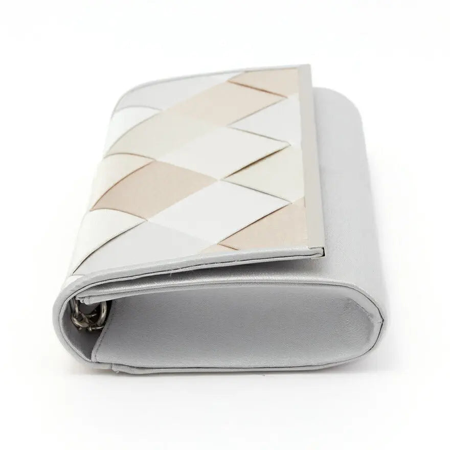 パーティーバッグ結婚式バッグお呼ばれ謝恩会二次会レディース秋冬ショルダーグレー大きめサイズ