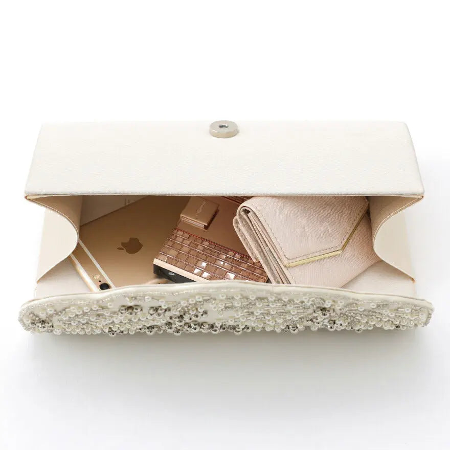 ビーズ刺繍ハンドルパーティーバッグ結婚式バッグパーティーバッグレディース春夏ビーズ/刺繍/ショルダー/2WAY