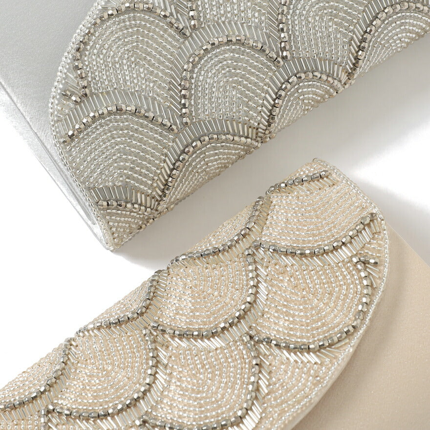 パーティーバッグ結婚式バッグレディース秋冬ビーズ刺しゅう/フェイクパール/ビーズ/スパンコール/コンパクト/2WAY小さめ