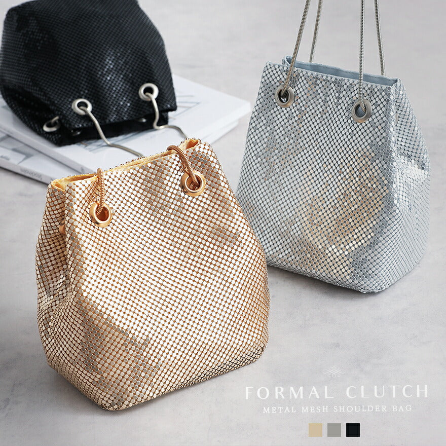 パーティーバッグ結婚式バッグレディース秋冬ビーズ刺しゅう/フェイクパール/ビーズ/スパンコール/コンパクト/2WAY小さめ