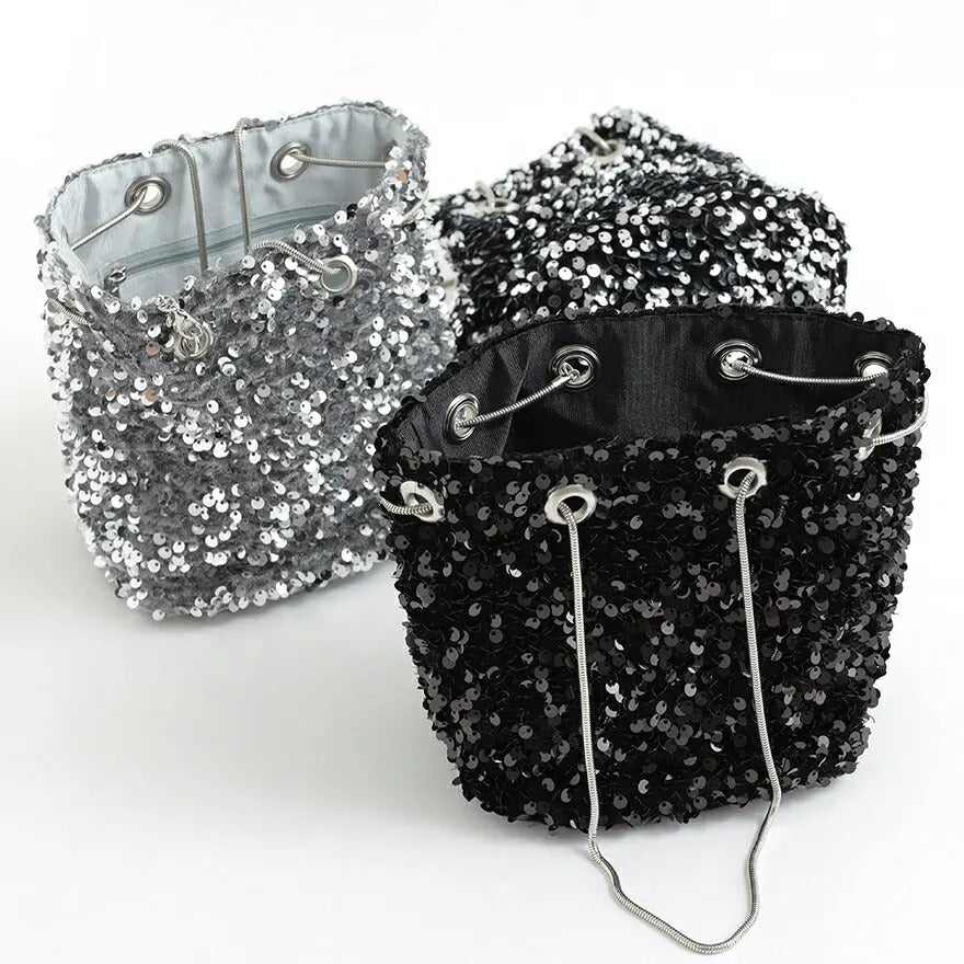 パーティーバッグ結婚式バッグスパンコールバッグ巾着お呼ばれレディース春夏手提げ/ショルダー/2WAY