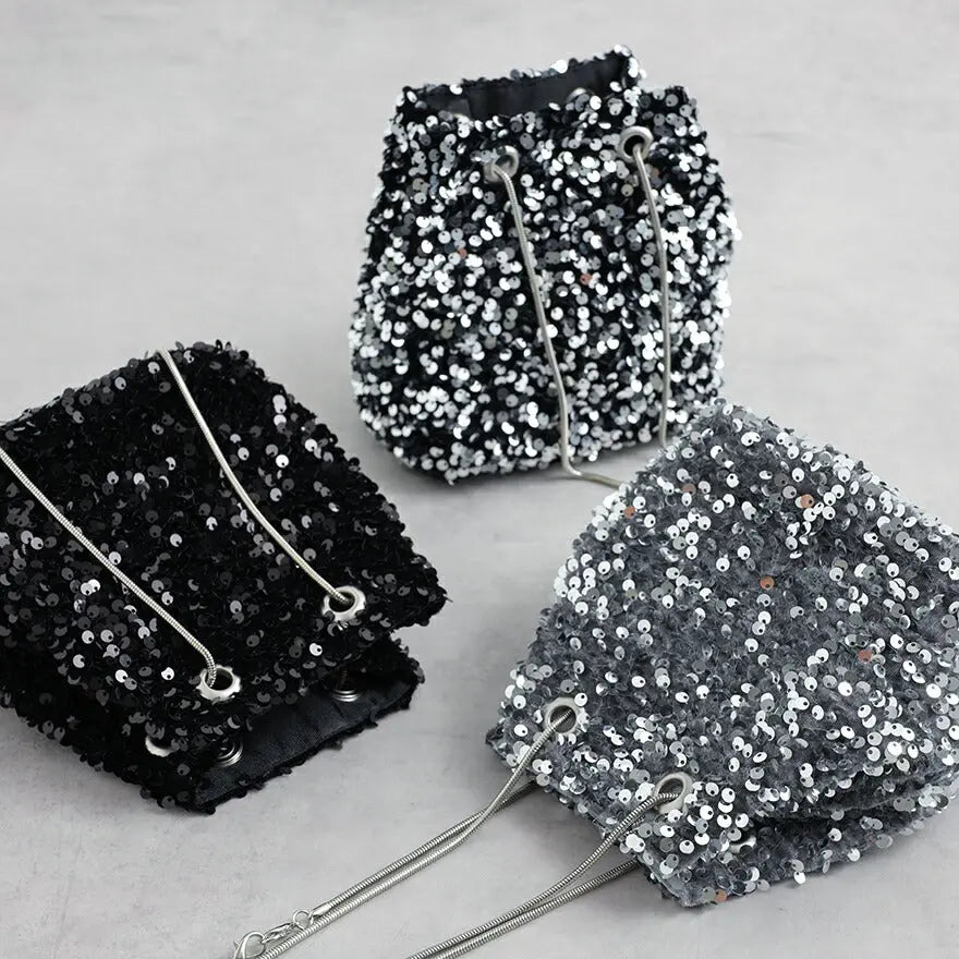 パーティーバッグ結婚式バッグレディース秋冬ビーズ刺しゅう/フェイクパール/ビーズ/スパンコール/コンパクト/2WAY小さめ