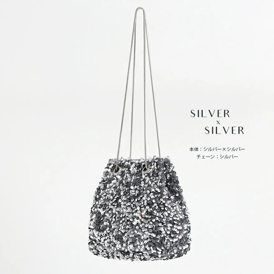 パーティーバッグ結婚式バッグレディース秋冬ビーズ刺しゅう/フェイクパール/ビーズ/スパンコール/コンパクト/2WAY小さめ