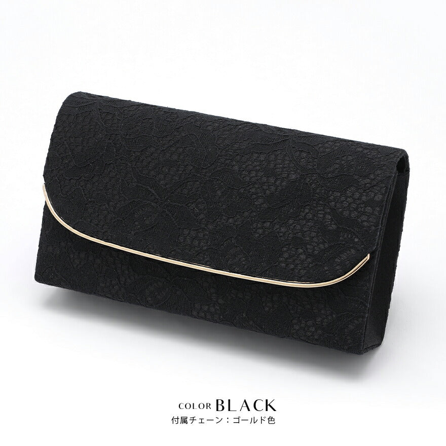 結婚式 フォーマル対応 総レース×メタルパーツの3WAYパーティーバッグ ショルダー＆クラッチの2WAY仕様 高級感あふれる大人のフォーマルバッグ パーティードレス通販TwinkleGIrls