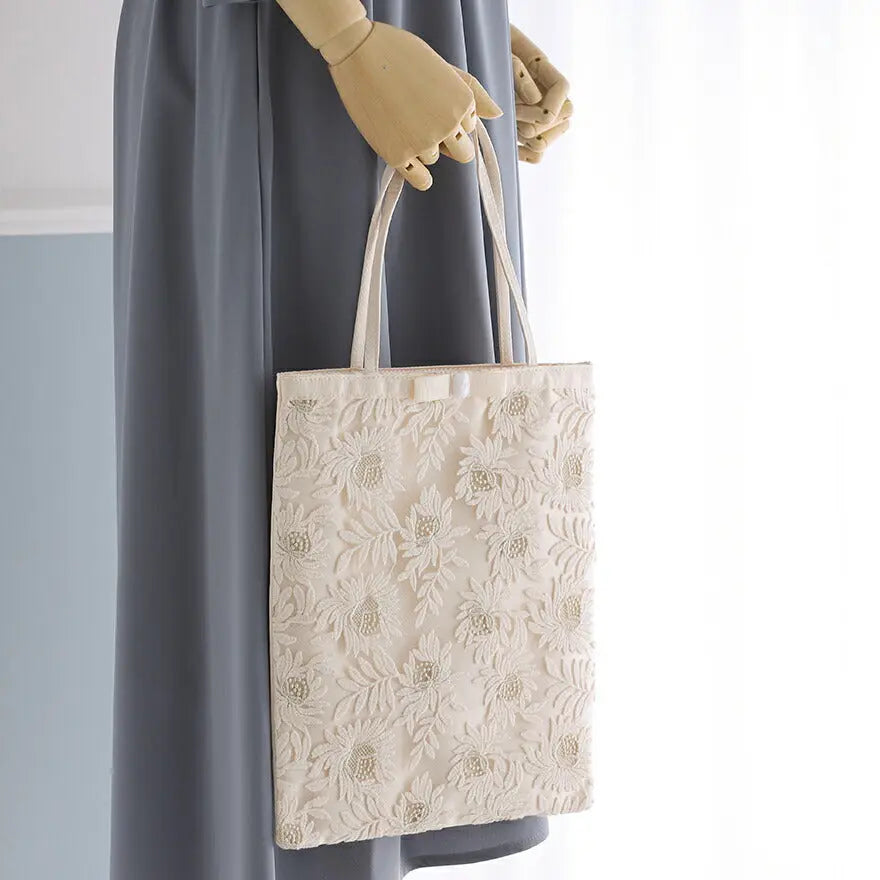 サブバッグレディース春夏刺繍レースA4トート結婚式お呼ばれフォーマルパーティブランド人気