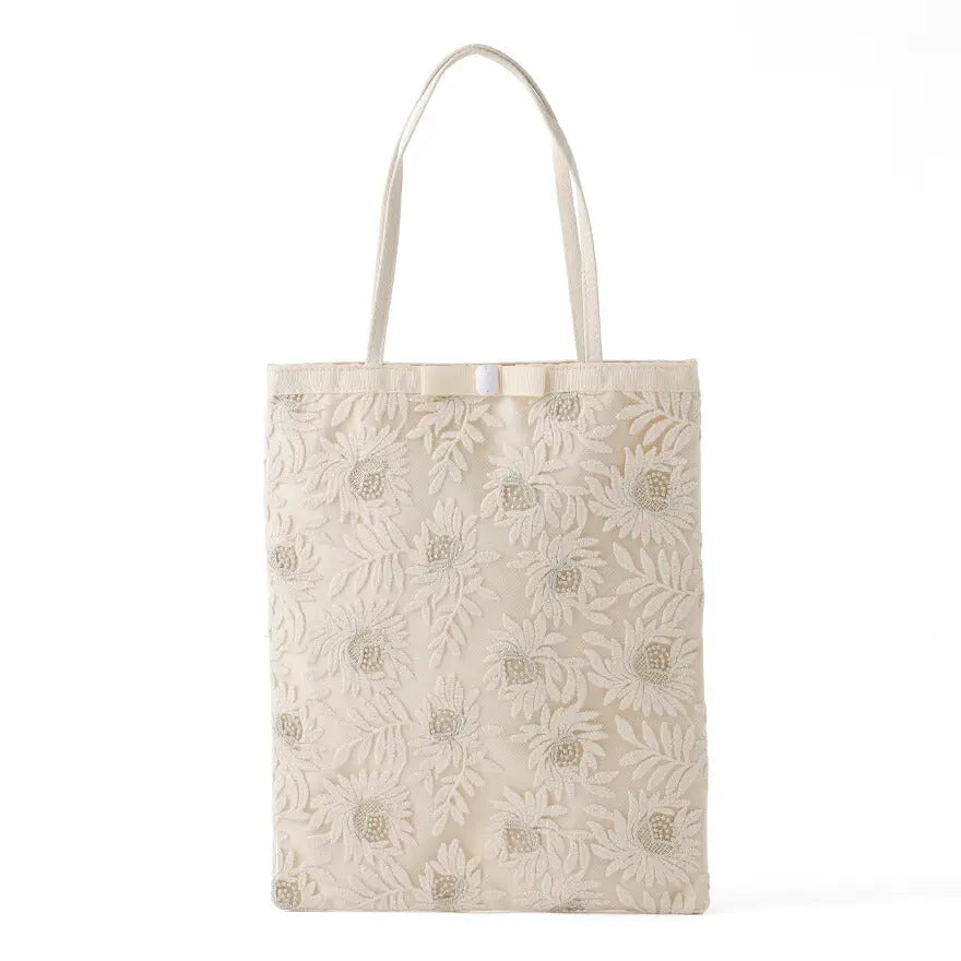 サブバッグレディース春夏刺繍レースA4トート結婚式お呼ばれフォーマルパーティブランド人気