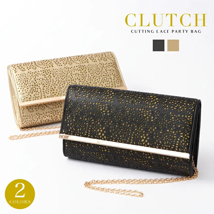 カッティングレースクラッチバッグ