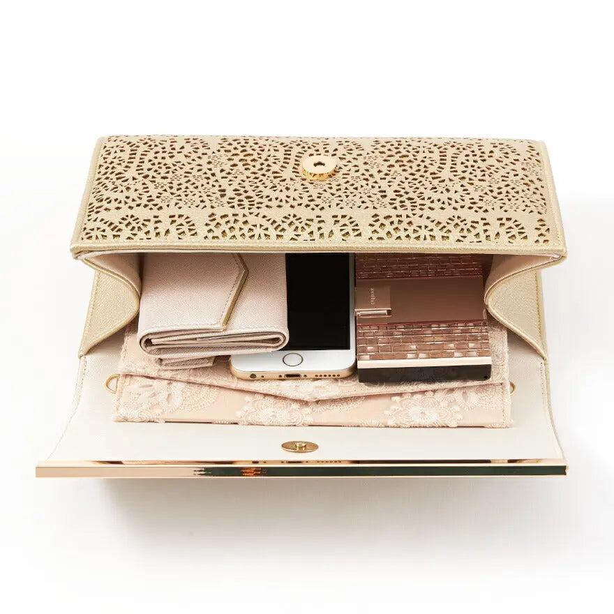 カッティングレースクラッチバッグ