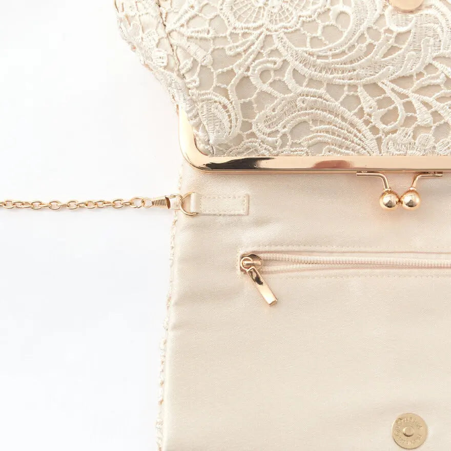 パーティーバッグ結婚式バッグクラッチバッグ大きめブランドフォーマルがま口レースパーティー二次会同窓会入園式入学式謝恩会成人式レディース