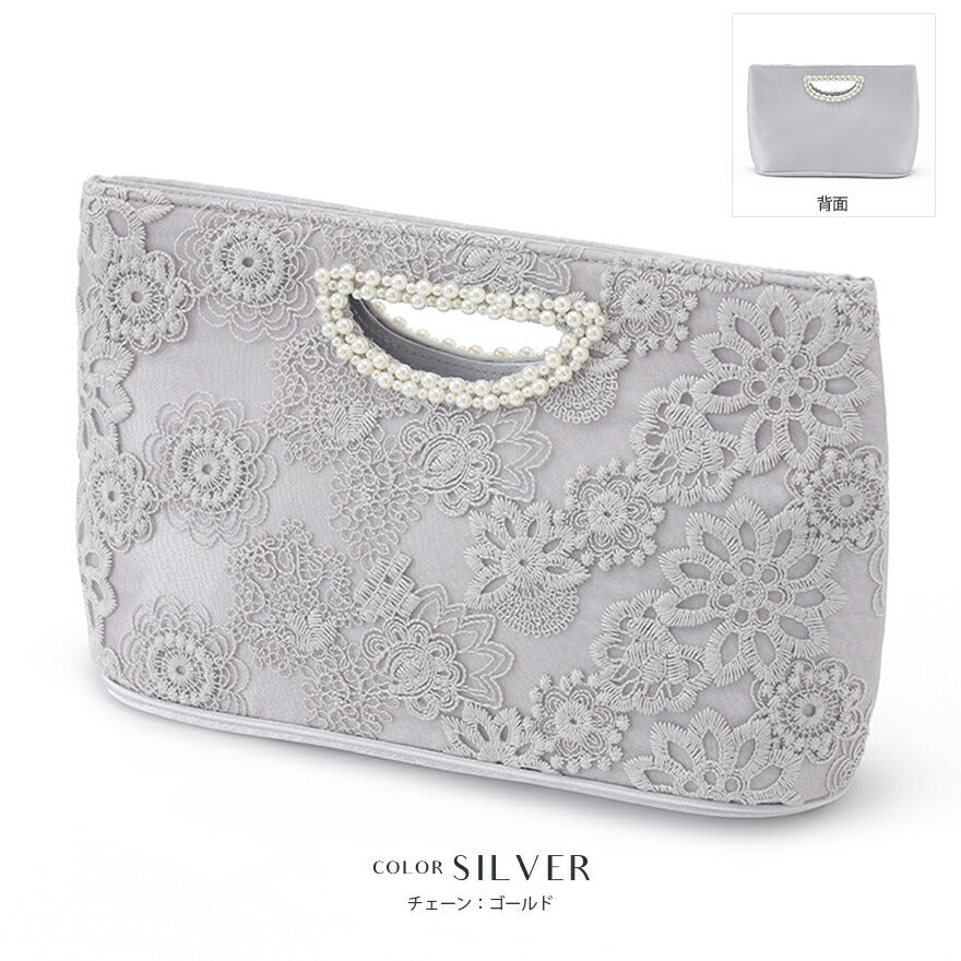 パーティーバッグ大きめクラッチバッグ結婚式バッグ謝恩会リボン他と被らない高見えパーティーフォーマルお呼ばれ披露宴二次会レディース