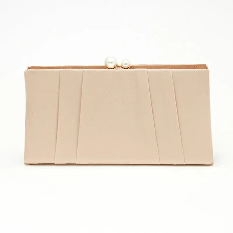 パーティーバッグ結婚式バッグサテンバッグがま口おしゃれ大人シンプル黒/ベージュ/ブルーグレーショルダー3WAY即日発送謝恩会