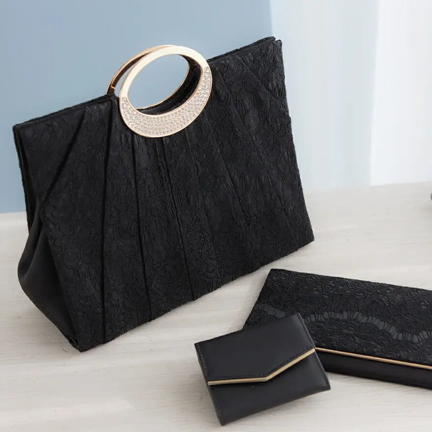 パーティーバッグ結婚式バッグお呼ばれ謝恩会二次会レディース秋冬ショルダー黒/ベージュ大きめサイズ