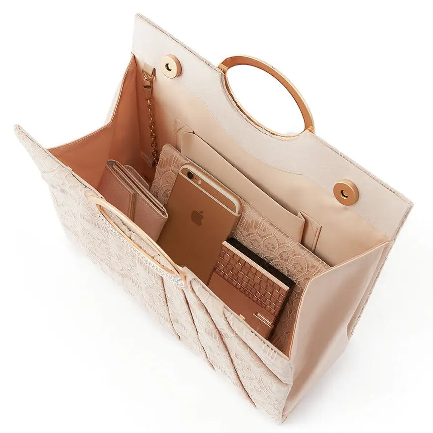 パーティーバッグ結婚式バッグお呼ばれ謝恩会二次会レディース秋冬ショルダー黒/ベージュ大きめサイズ