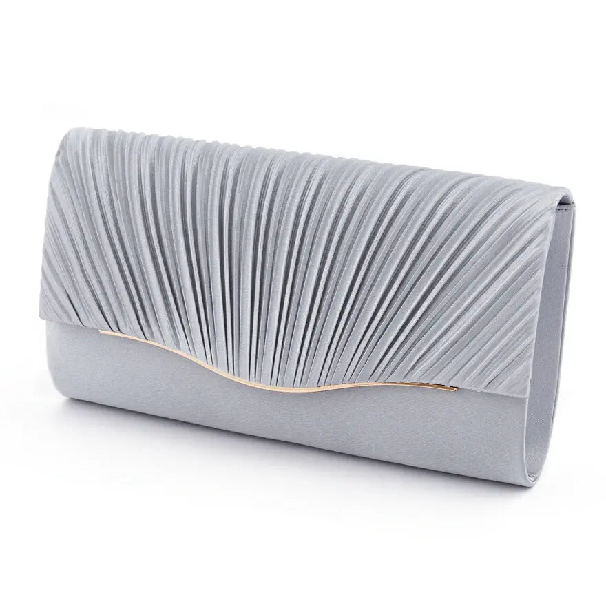 パーティーバッグ 結婚式 バッグ お呼ばれ 謝恩会 二次会 レディース 春夏 プリーツ がま口 ゴールド ラメ ショルダー 大きめサイズ パーティードレス通販TwinkleGIrls