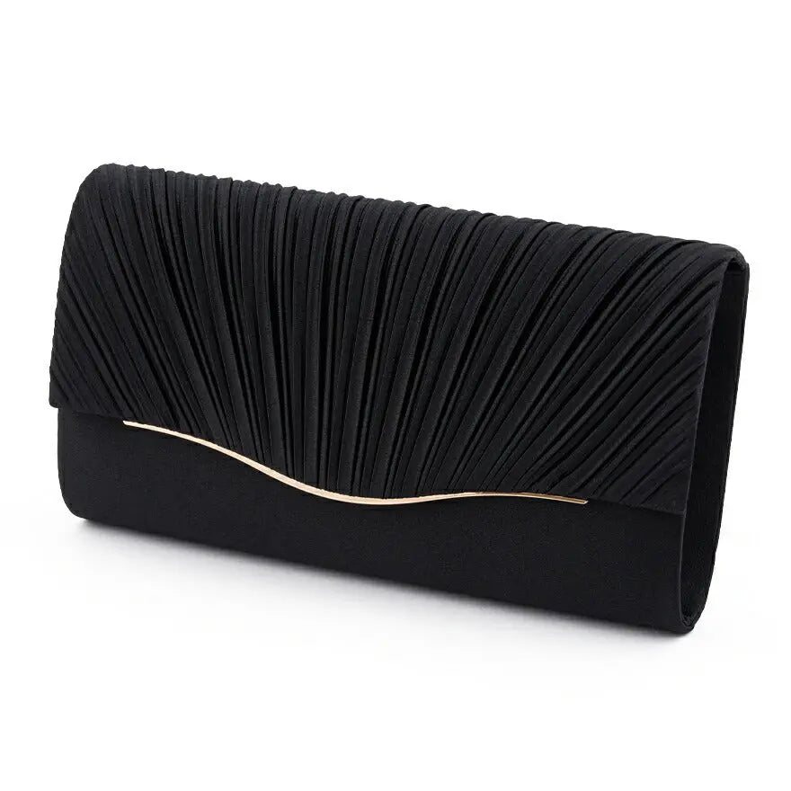 パーティーバッグ 結婚式 バッグ お呼ばれ 謝恩会 二次会 レディース 春夏 プリーツ がま口 ゴールド ラメ ショルダー 大きめサイズ パーティードレス通販TwinkleGIrls