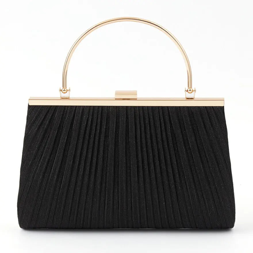 パーティーバッグ 結婚式 バッグ お呼ばれ 謝恩会 二次会 レディース 春夏 ギャザー がま口 ゴールド ラメ ショルダー 大きめサイズ パーティードレス通販TwinkleGIrls