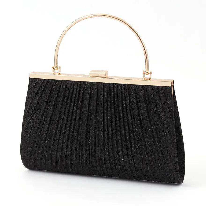 パーティーバッグ結婚式バッグお呼ばれ謝恩会二次会レディース秋冬ショルダー黒/ベージュ大きめサイズ