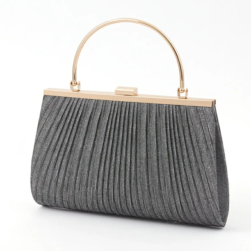 パーティーバッグ結婚式バッグお呼ばれ謝恩会二次会レディース秋冬ショルダー黒/ベージュ大きめサイズ