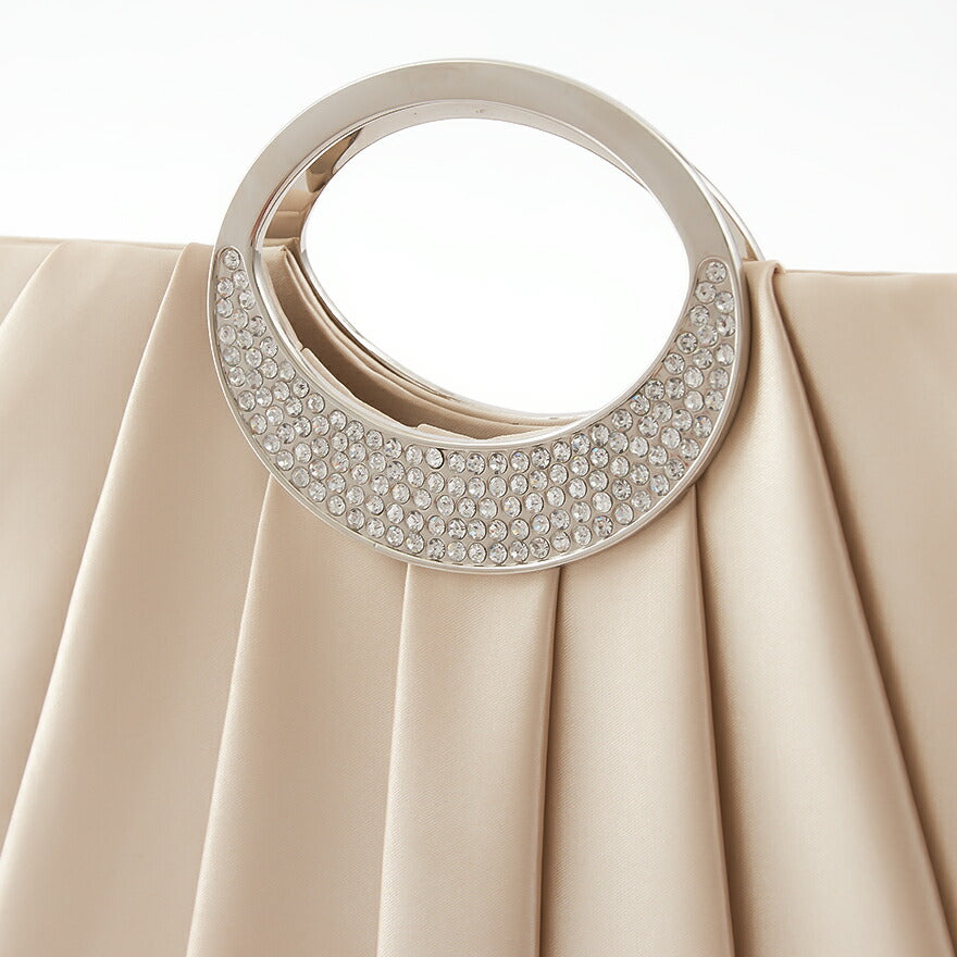 パーティーバッグ大きめ結婚式バッグクラッチバッグお呼ばれプリーツ/謝恩会/成人式/ショルダー全4色