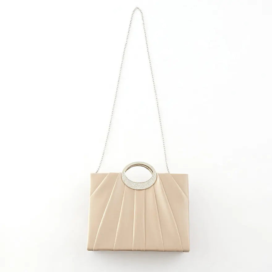 パーティーバッグ大きめ結婚式バッグクラッチバッグお呼ばれプリーツ/謝恩会/成人式/ショルダー全4色