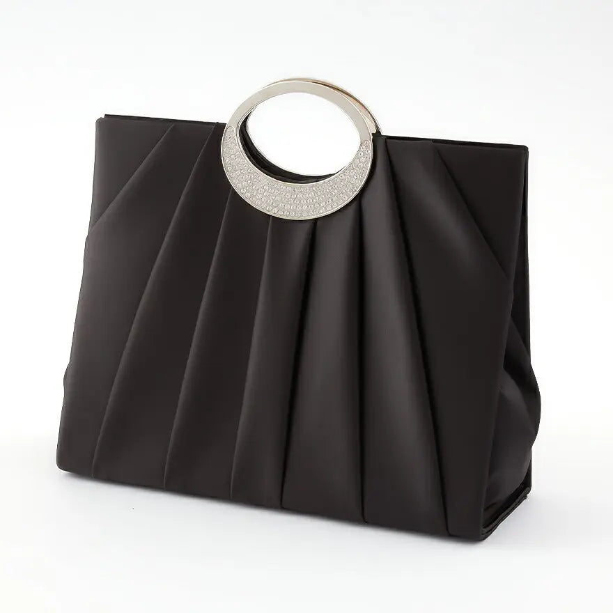 パーティーバッグ 大きめ 結婚式 バッグ クラッチバッグ お呼ばれ プリーツ/謝恩会/成人式/ショルダー 全4色 パーティードレス通販TwinkleGIrls