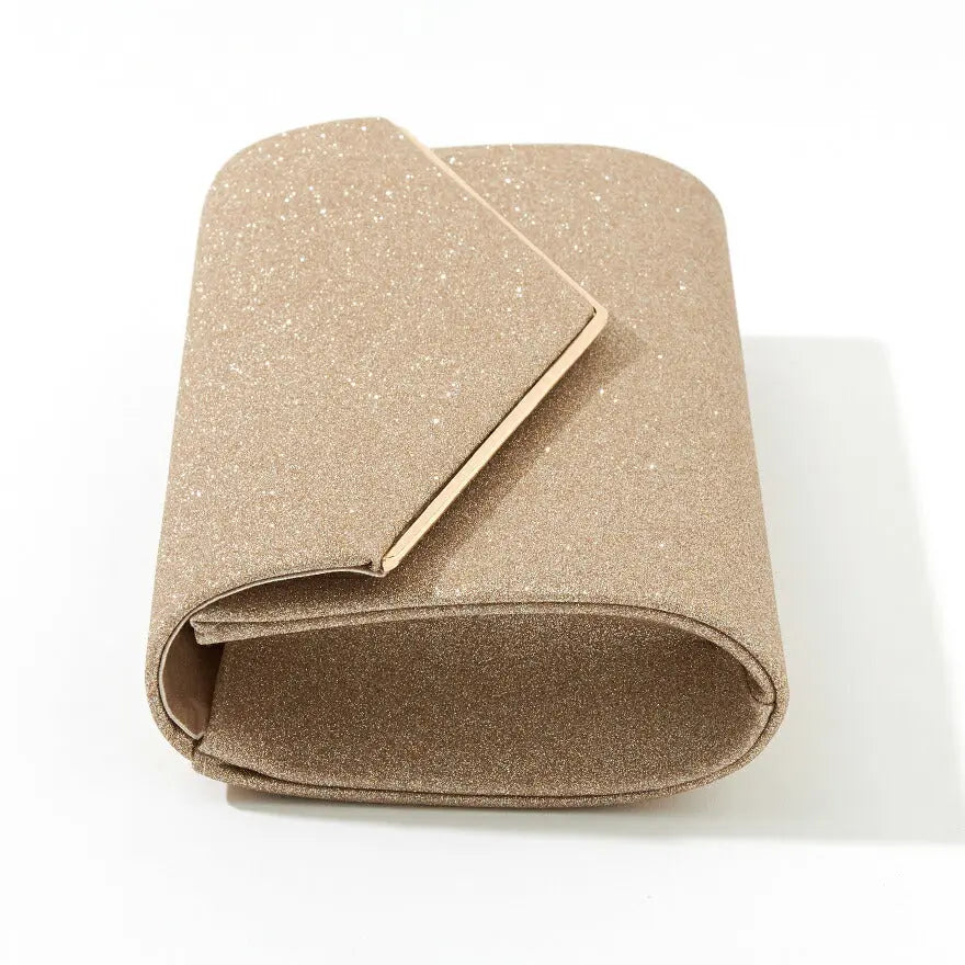 パーティーバッグ結婚式バッグレディース秋冬シンプルラメレター型/ラメ/シンプル/ゴールド/3WAY大きめ