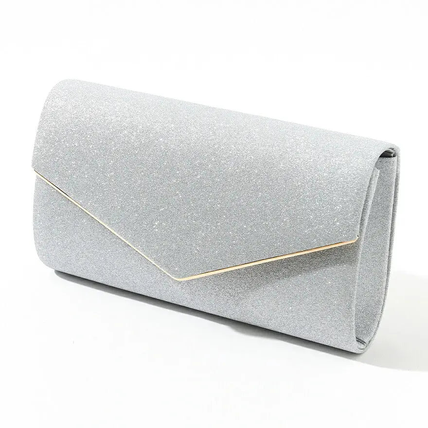 パーティーバッグ結婚式バッグレディース秋冬シンプルラメレター型/ラメ/シンプル/ゴールド/3WAY大きめ