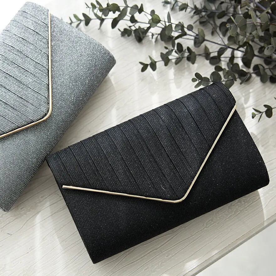 パーティーバッグ結婚式バッグレディース秋冬シンプルラメレター型/ラメ/シンプル/ゴールド/3WAY大きめ