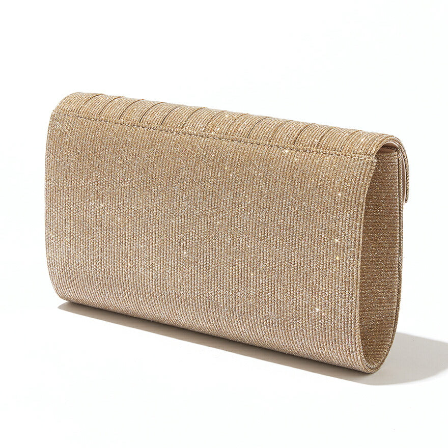 パーティーバッグ結婚式バッグレディース秋冬シンプルラメレター型/ラメ/シンプル/ゴールド/3WAY大きめ