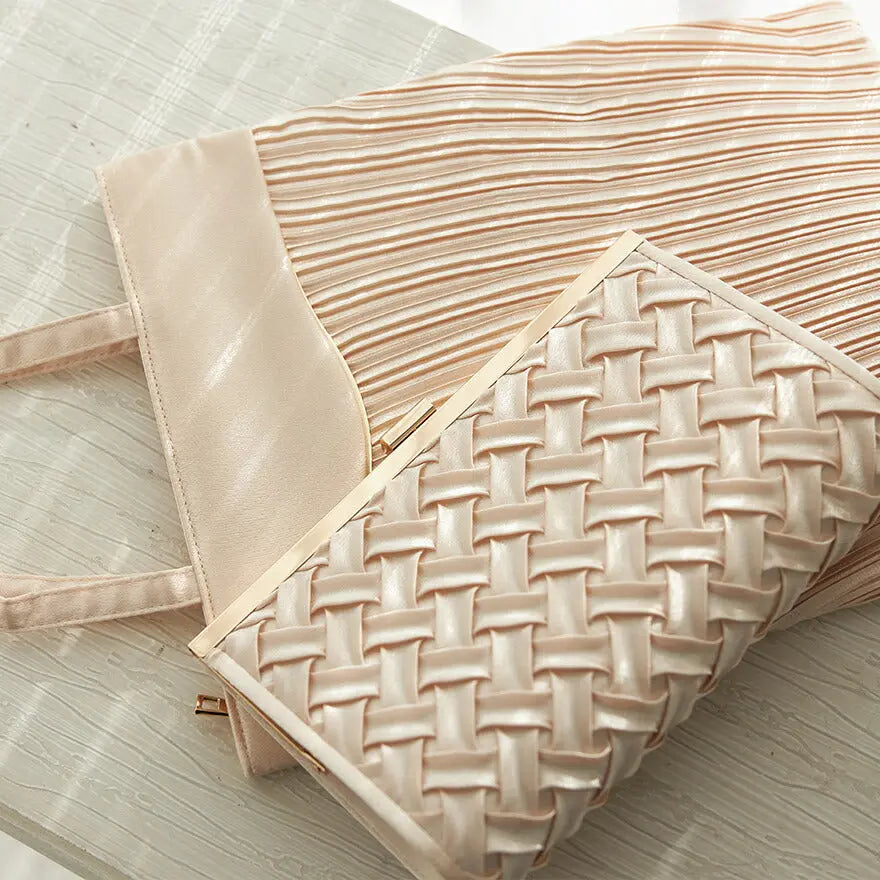 パーティーバッグ結婚式バッグレディース秋冬シンプルラメレター型/ラメ/シンプル/ゴールド/3WAY大きめ