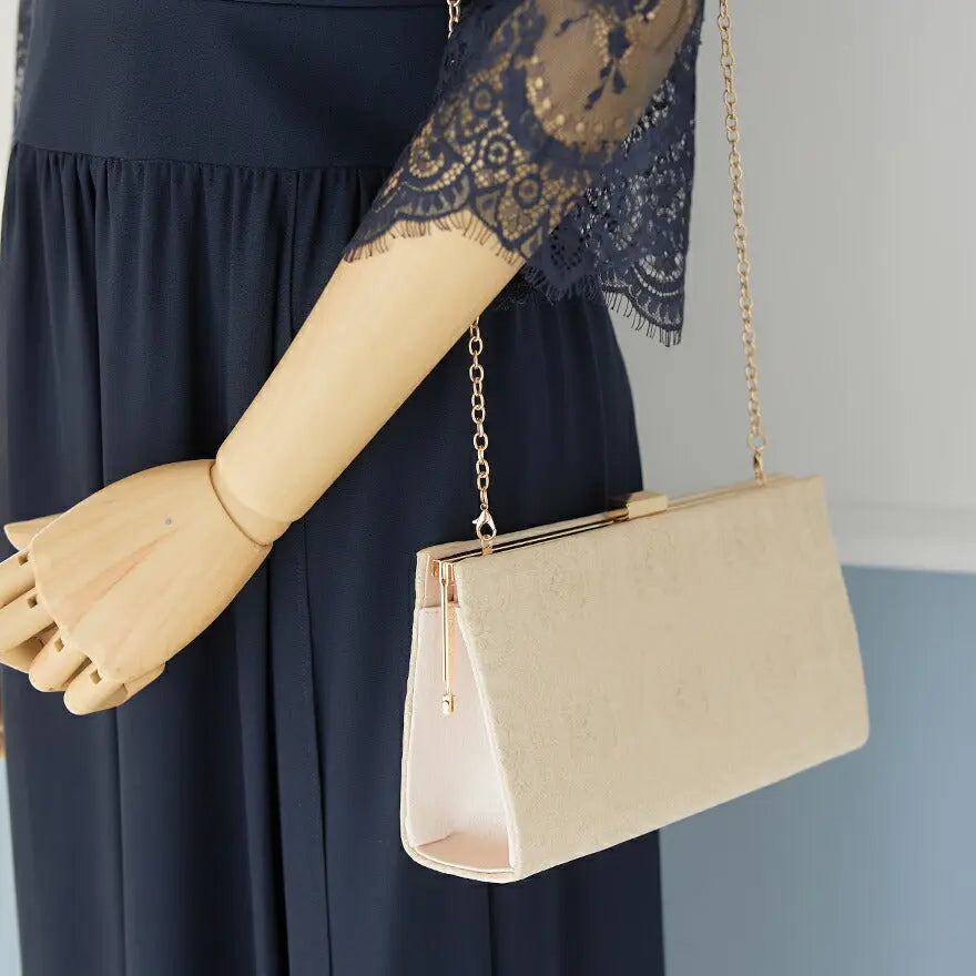 バッグ結婚式パーティーバッグクラッチバッグフォーマルお呼ばれレースオーガンジーラメシンプル/サテン/大きめ