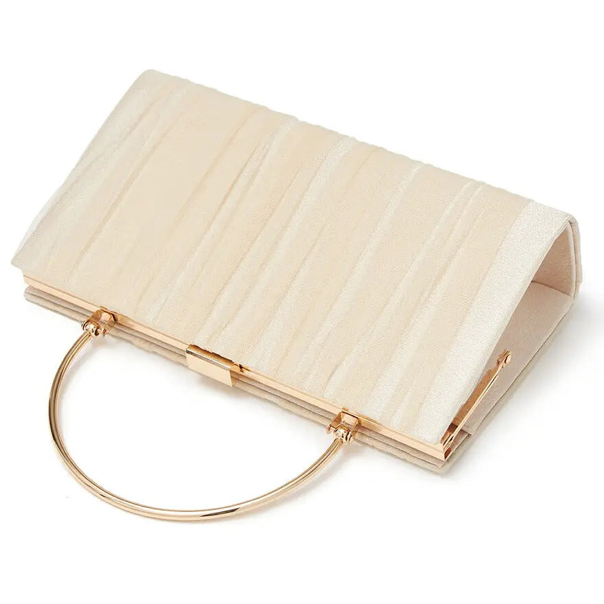 バッグ結婚式パーティーバッグクラッチバッグフォーマルお呼ばれレースオーガンジーラメシンプル/サテン/大きめ