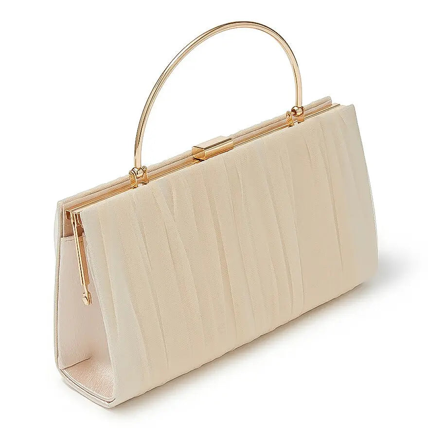 バッグ結婚式パーティーバッグクラッチバッグフォーマルお呼ばれレースオーガンジーラメシンプル/サテン/大きめ