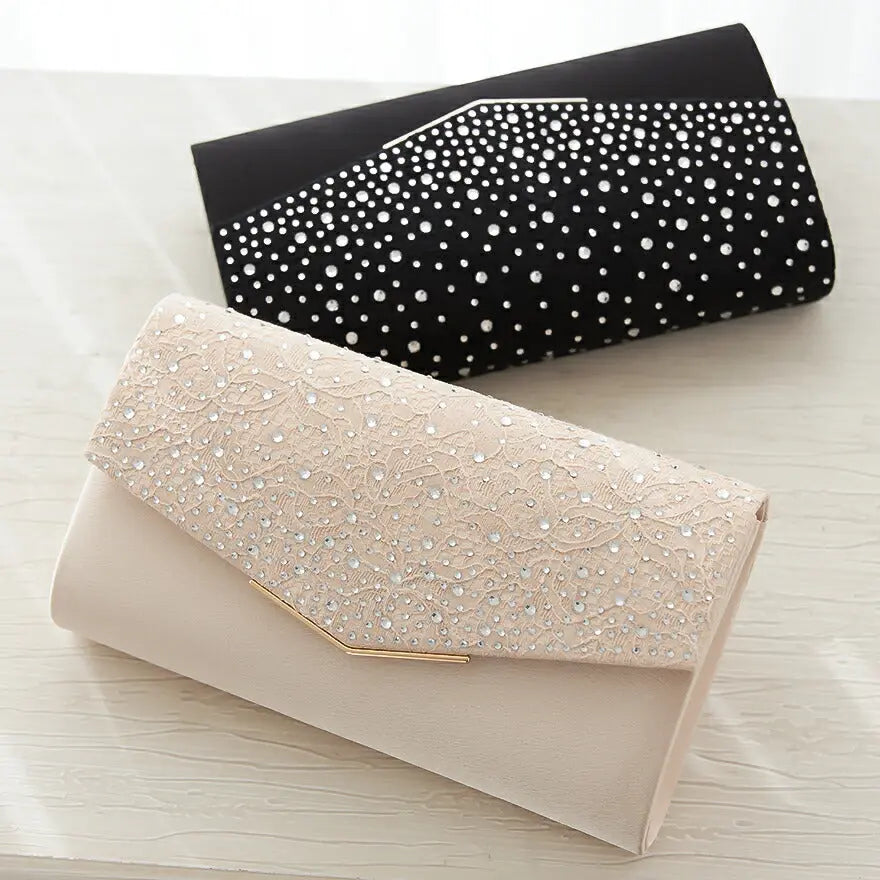 バッグ結婚式パーティーバッグクラッチバッグフォーマルお呼ばれレースオーガンジーラメシンプル/サテン/大きめ