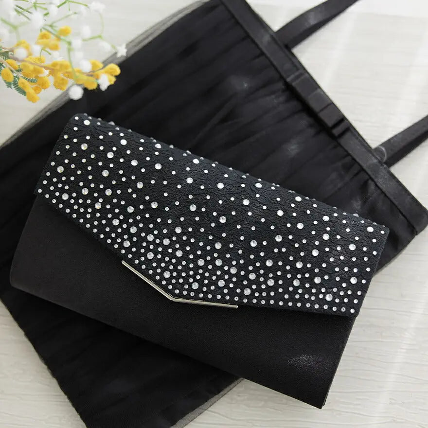 バッグ結婚式パーティーバッグクラッチバッグフォーマルお呼ばれレースオーガンジーラメシンプル/サテン/大きめ