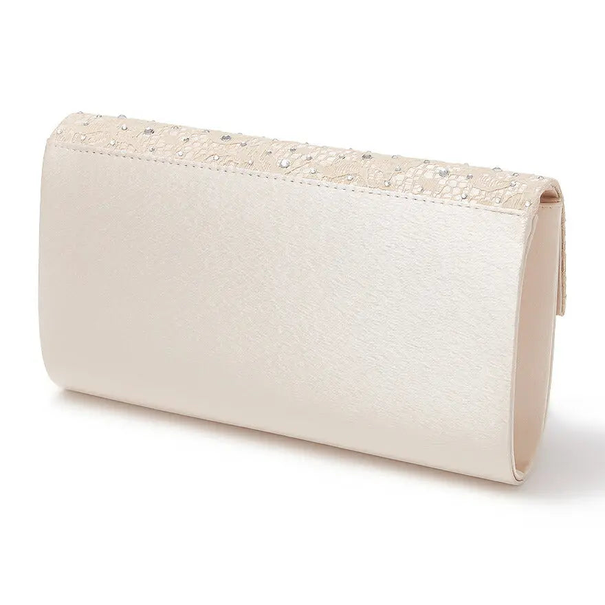 バッグ結婚式パーティーバッグクラッチバッグフォーマルお呼ばれレースオーガンジーラメシンプル/サテン/大きめ