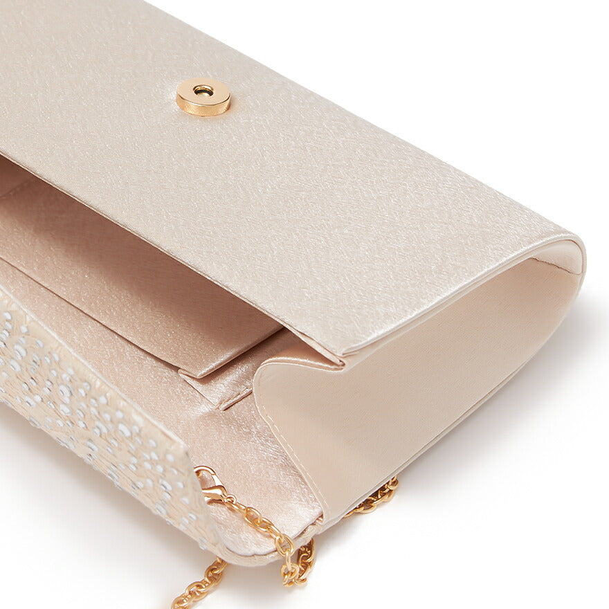 バッグ結婚式パーティーバッグクラッチバッグフォーマルお呼ばれレースラインストーンレター型シンプル/サテン/大きめ