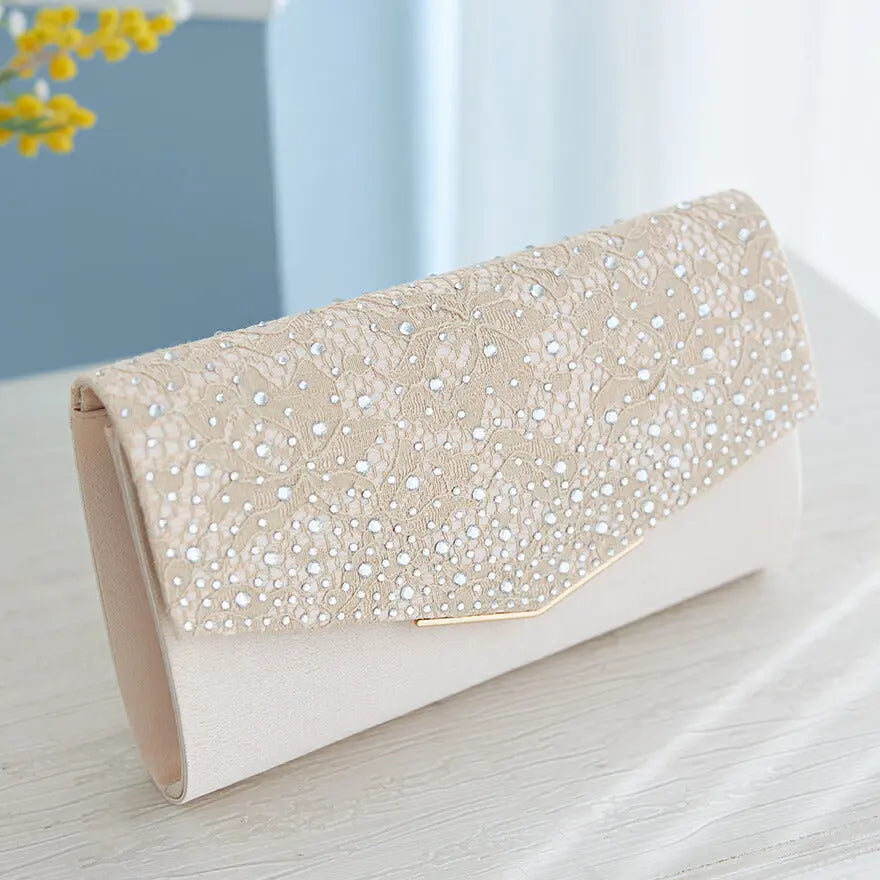 バッグ結婚式パーティーバッグクラッチバッグフォーマルお呼ばれレースオーガンジーラメシンプル/サテン/大きめ