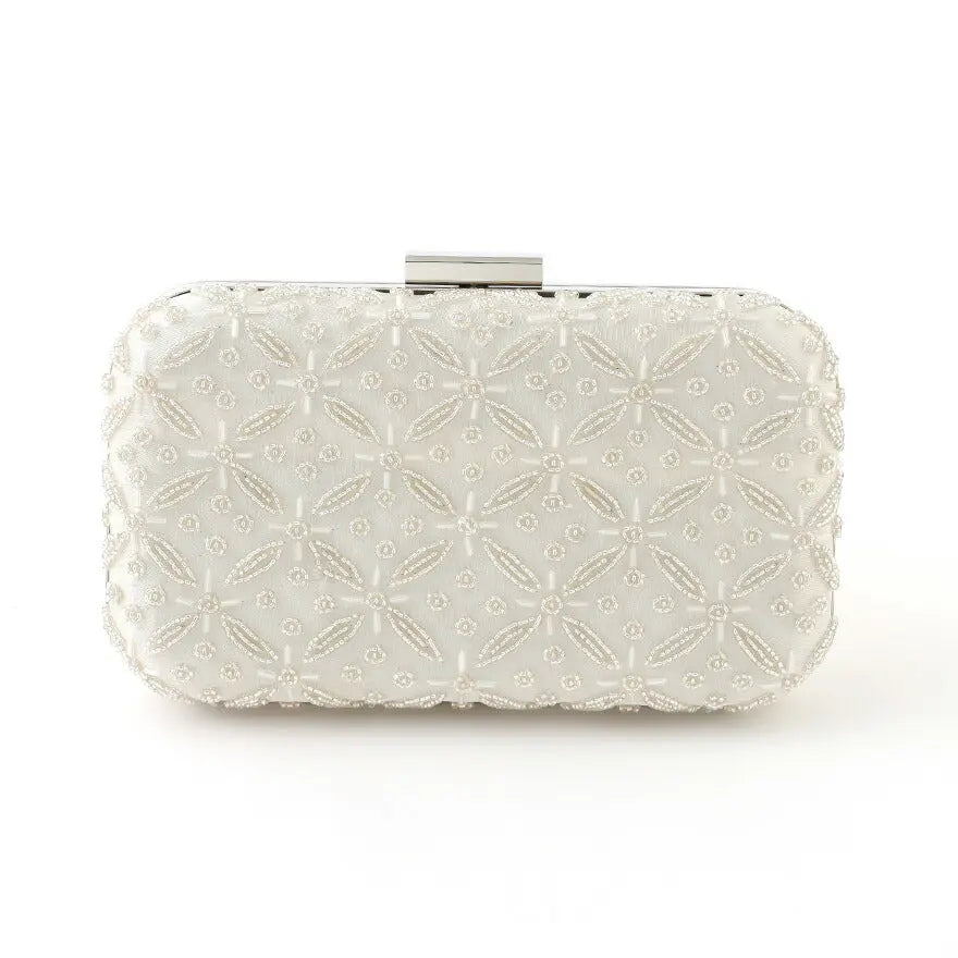 パーティーバッグ結婚式バッグレディース秋冬ビーズ刺しゅう/フェイクパール/ビーズ/スパンコール/コンパクト/2WAY小さめ