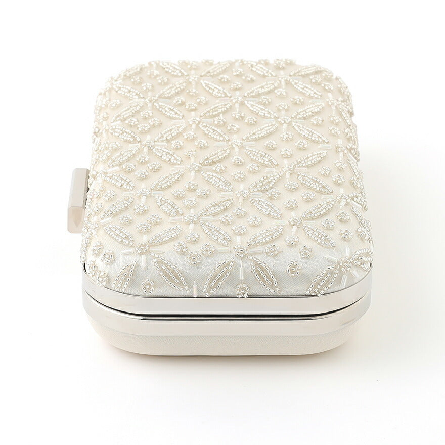 パーティーバッグ結婚式バッグレディース秋冬ビーズ刺しゅう/フェイクパール/ビーズ/スパンコール/コンパクト/2WAY小さめ